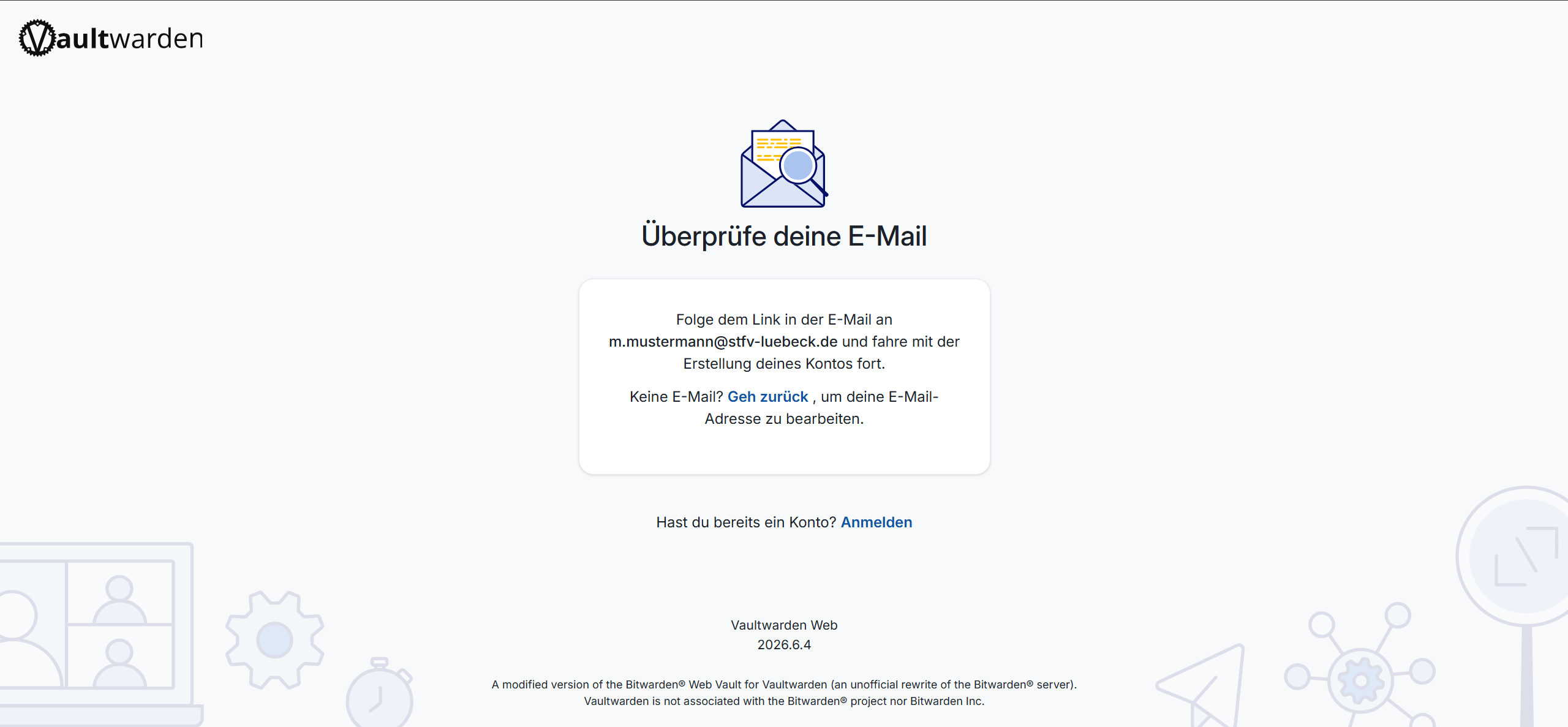 Überprüfe deine E-Mail